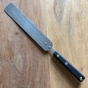Vintage Ekco Forge Black-Handled Stainless Steel Frosting Spatula Icing Spreader